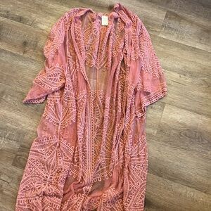 Time & Tru Pink Kimono Size XXL